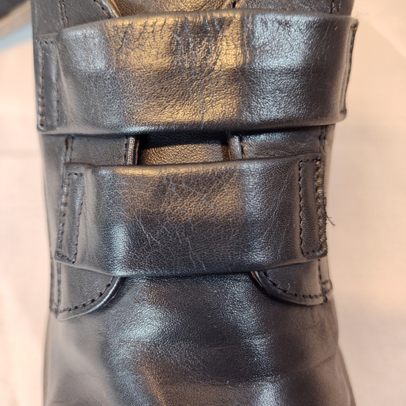 Miz Mooz Liam Oxford Monkstrap Black Leather Shoes 10 Womens Made In Portugal - Picture 6 of 8